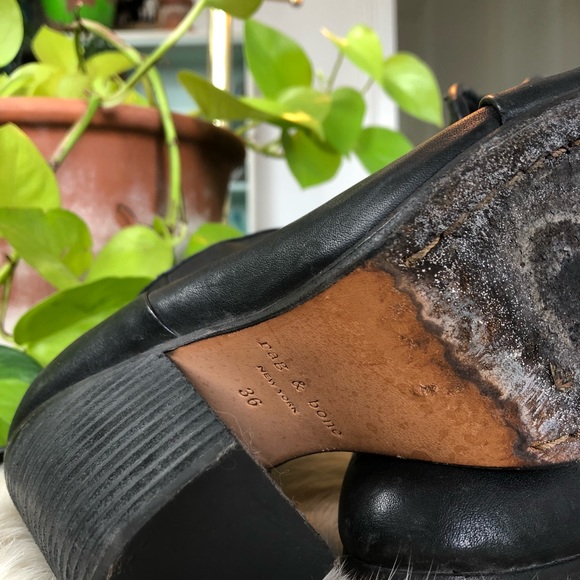 ➳ ➳ r a g  &  b o n e  Leather NY Booties ➳ ➳ - Picture 7 of 8